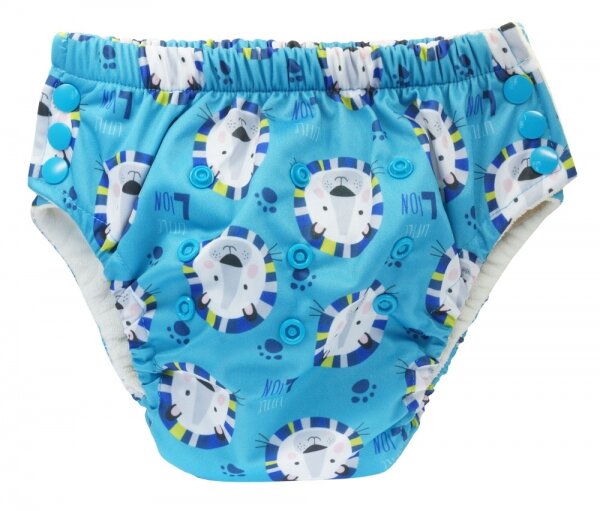 Blümchen Trainerhöschen Bambus V2 Löwe blau