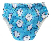 Bl&uuml;mchen Trainerh&ouml;schen Bambus V2 L&ouml;we blau