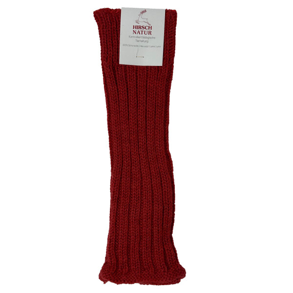 Kinder Stulpen Wolle rot