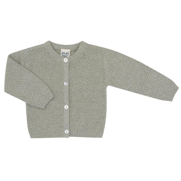Jacke Popcorn BW/Leinen sage - 50/56