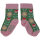 Retro-Blumen Socken grün
