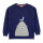 Sweatshirt Hai mit Zip dunkelblau