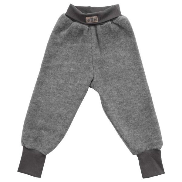 Pumphose Baby Wollfrottee hellgrau - 92
