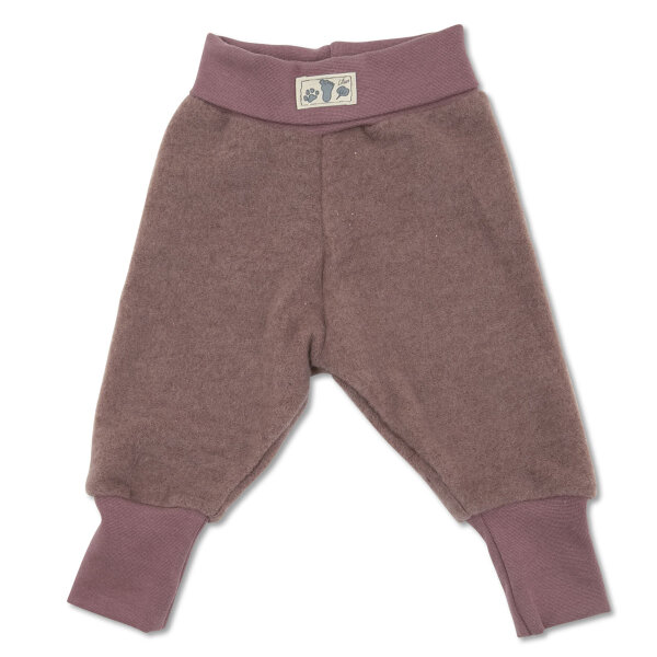 Pumphose Baby Wollfrottee mauve  - 98