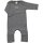 Overall m. Umschlag Wolle/Seide hellgrau  - 92