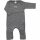 Overall m. Umschlag Wolle/Seide hellgrau  - 92