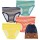 Slip gestreift türkis/rot/gelb/navy 4er-Pack