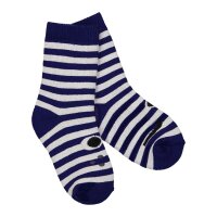 Socken gestreift t&uuml;rkis/rot/gelb/navy 4er-Pack