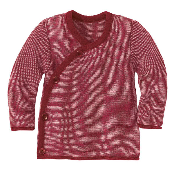 Melange-Jacke bordeaux-rosé