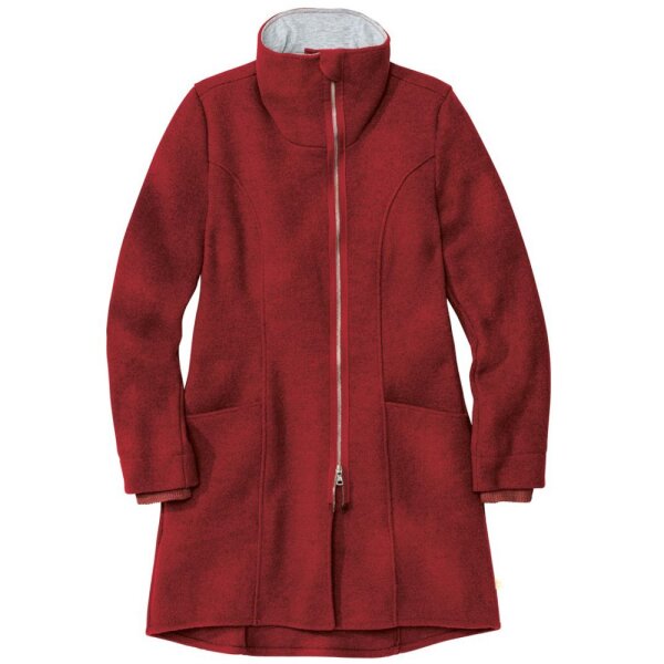 Damen-Mantel bordeaux