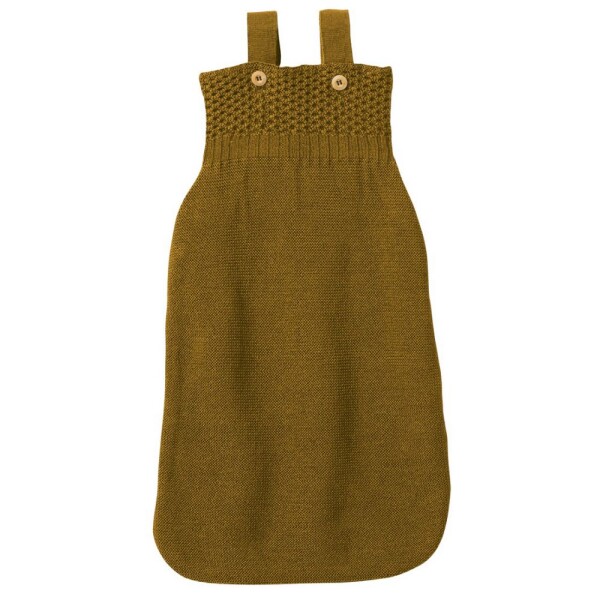 Strick-Schlafsack gold