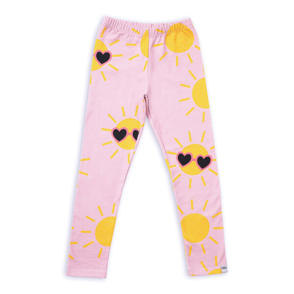 Leggings Sun on pink - 140/146