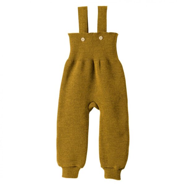 Strick-Trägerhose gold