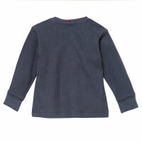 Langarmshirt Rippstrick dunkelblau - 62/68