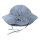Sonnenhut jeansblau gestreift  - 45/47