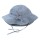 Sonnenhut jeansblau gestreift  - 48/50