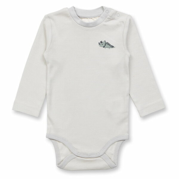 Varin Langarmbody Grey Stripes Dino - 92