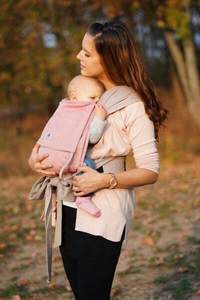 Limas Babytrage Babysize Rosa Beige