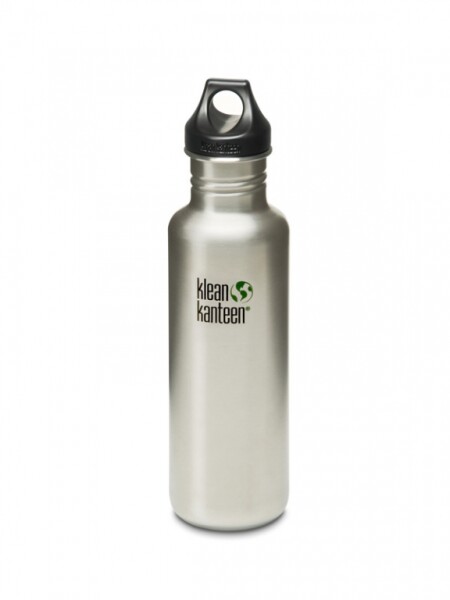 Trinkflasche Edelstahl m. Loop Cap Brushed Stainless 800 ml