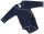Wickelbody langarm Baumwolle indigo