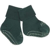 Stoppersocken Wolle forrest green - 23-26