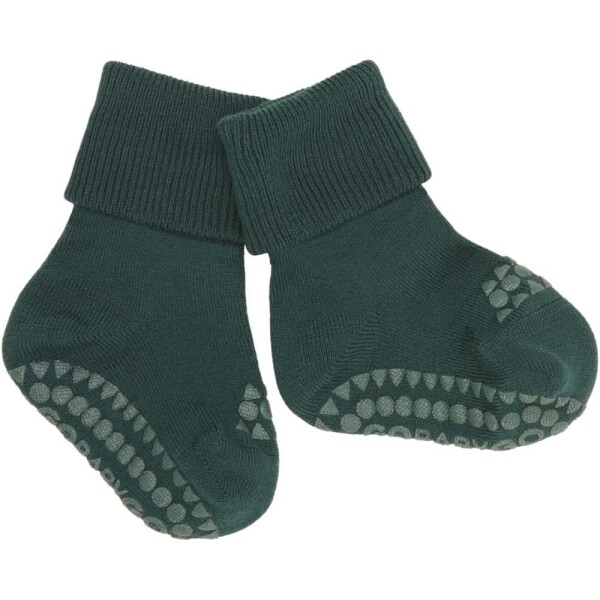Stoppersocken Wolle forrest green - 27-30