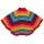 Poncho bunt-gestreift