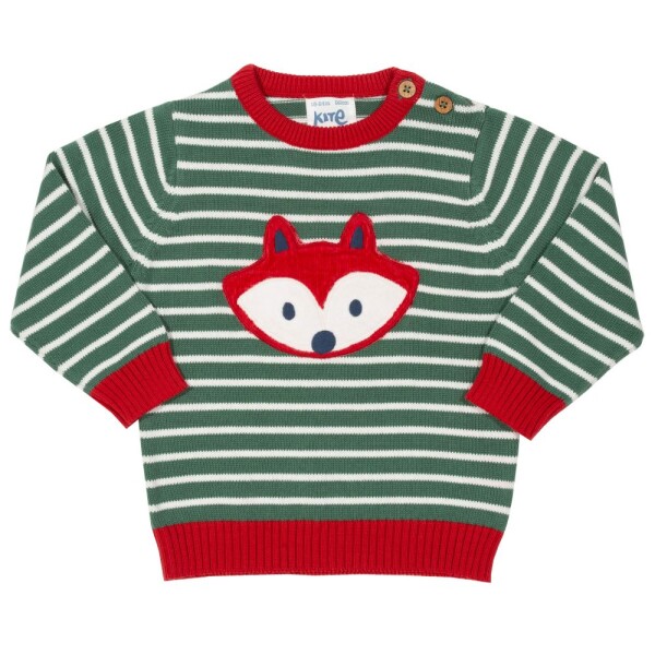 Pullover Fuchs Streifen grün