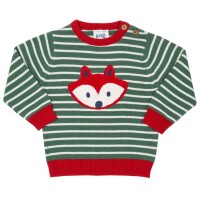 Pullover Fuchs Streifen gr&uuml;n