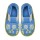 Hausschuhe Blumenfeld himmelblau