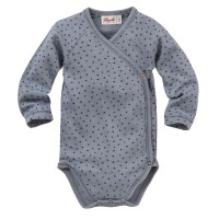 Wickelbody Dreiecke blaugrau - 50/56