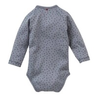 Wickelbody Dreiecke blaugrau - 50/56