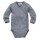 Wickelbody Dreiecke blaugrau - 62/68