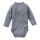 Wickelbody Dreiecke blaugrau - 62/68