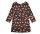 Kleid langarm Blumen braun