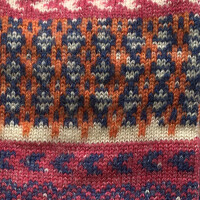 Wollsocke mit Leinensohle rot - 40/41