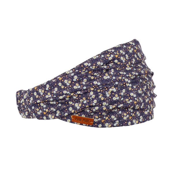 Mini-Haarband Blümchen auf Blau - 51