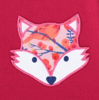 Sweatkleid mit Fuchstaschen rot