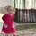 Sweatkleid mit Fuchstaschen rot