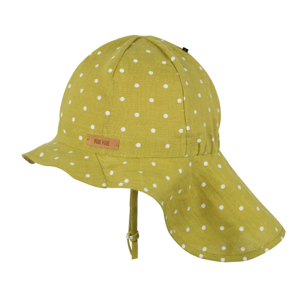 Sommerhut m. Nackenschutz Leinen citronella - 53