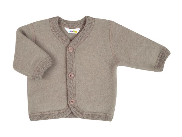 Wollfleece-Jacke Soft Wolle sesam