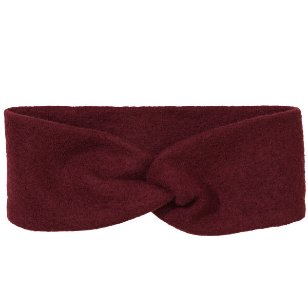 Stirnband Merino cassis - 3