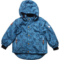 Winterjacke Sterne deep blue