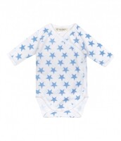 Ygon Wickelbody langarm Sterne blue