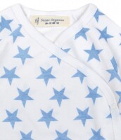 Ygon Wickelbody langarm Sterne blue