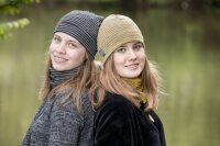 Schlupper Wolle/Seide senf-grau