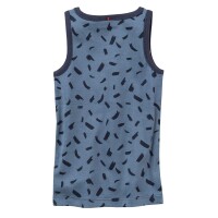 Unterhemd Monster Sprenkel blau - 128