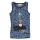 Unterhemd Monster Sprenkel blau - 128