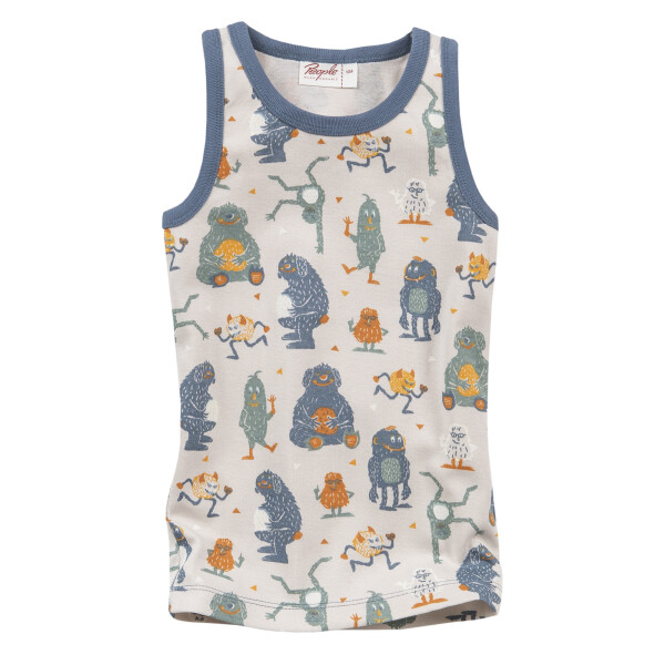 Unterhemd Monster grau - 128