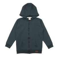 Kapuzenjacke petroleum green  - 128